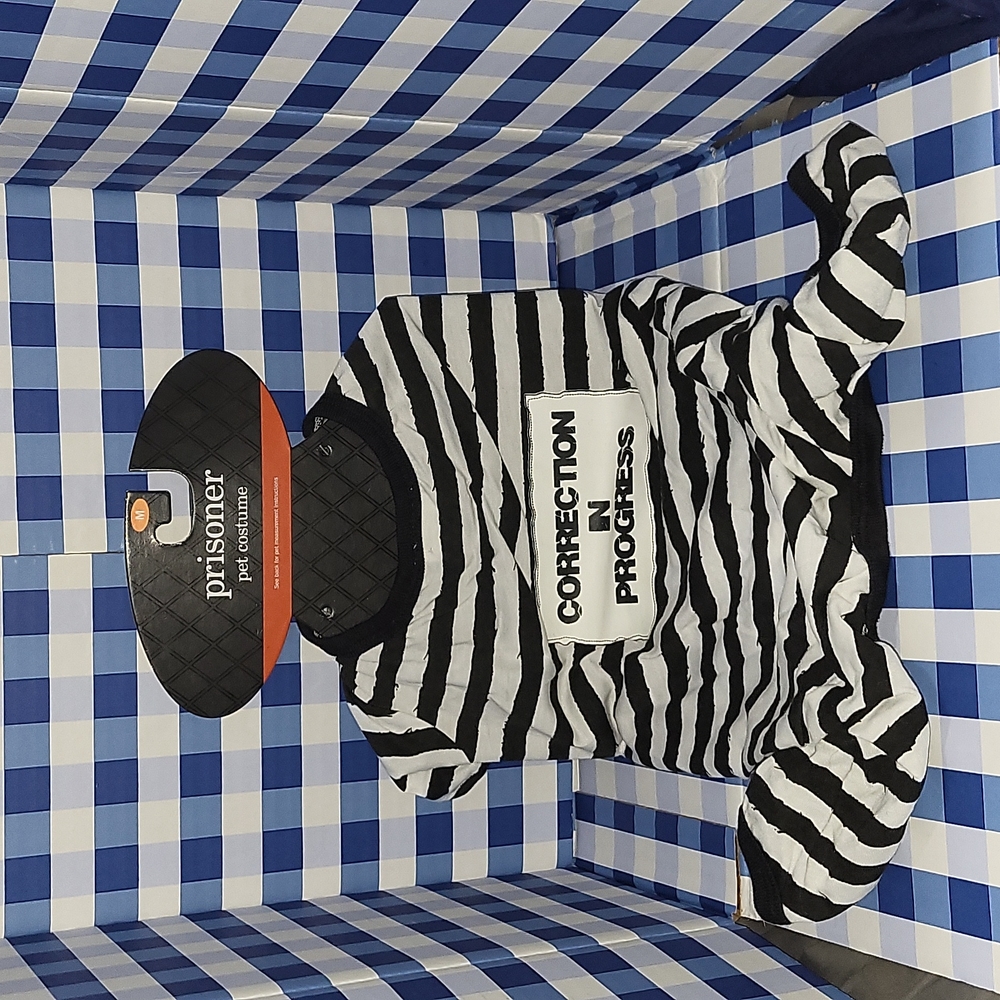 Prisoner Pet Costume Size Medium NWT